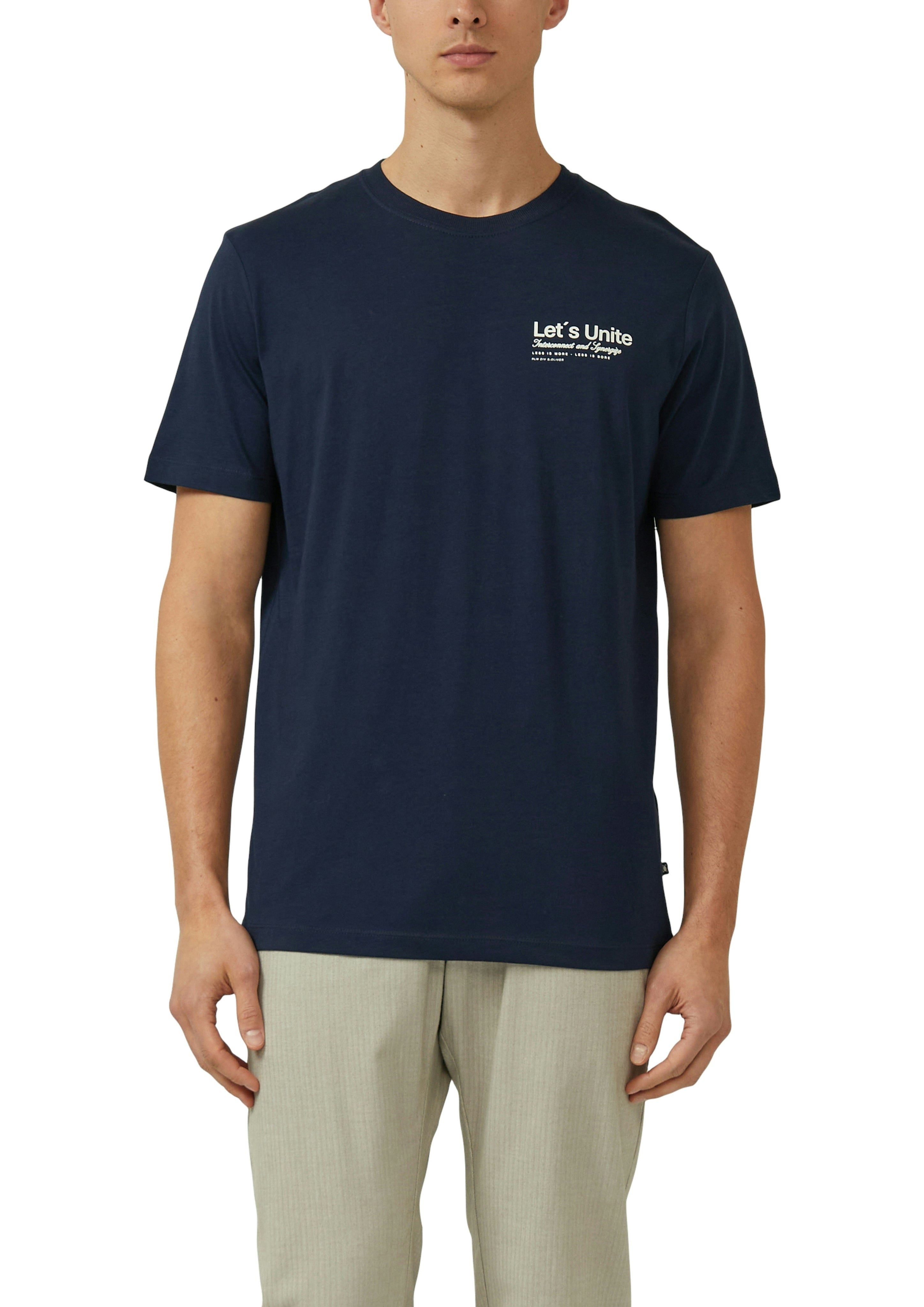 S. Oliver red Herren T-Shirts kurz Blue