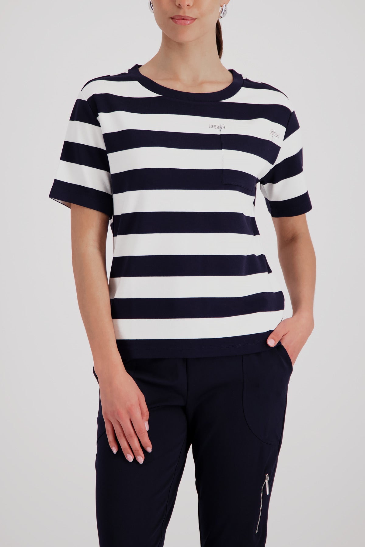 Monari Damen T-Shirts Marine Ring