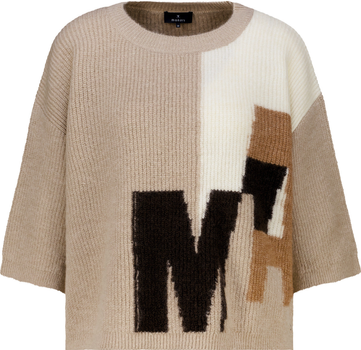 Monari Damen Pullover Cappuccino