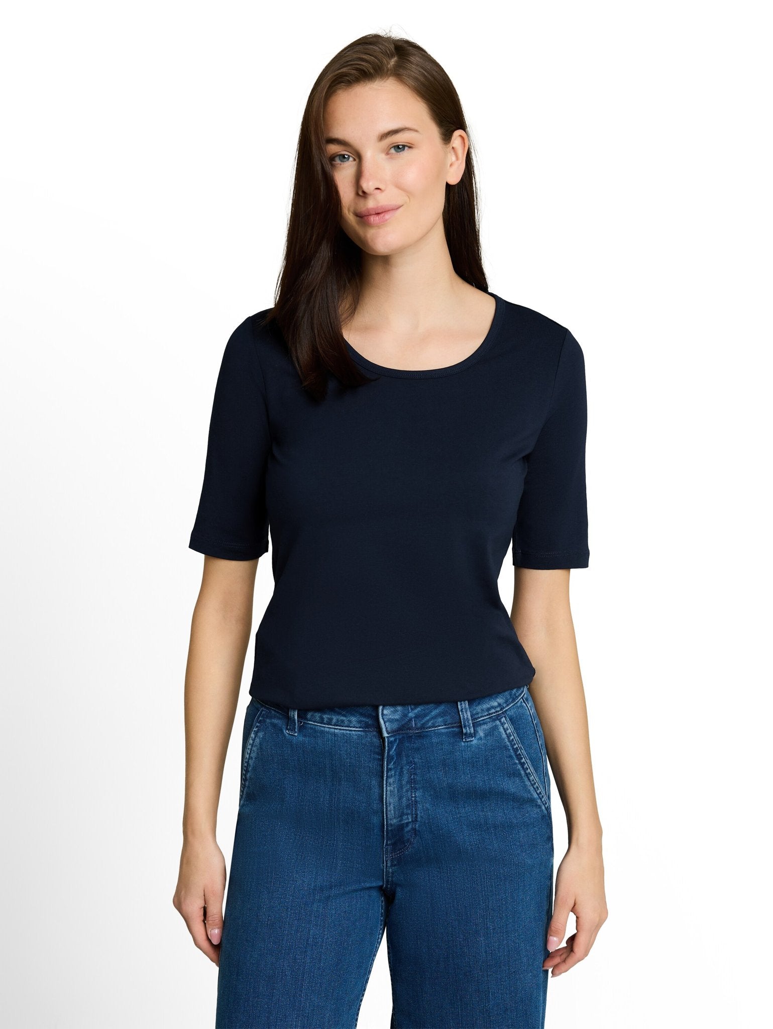 Tom Tailor Damen T-Shirts Sky Captain Blu