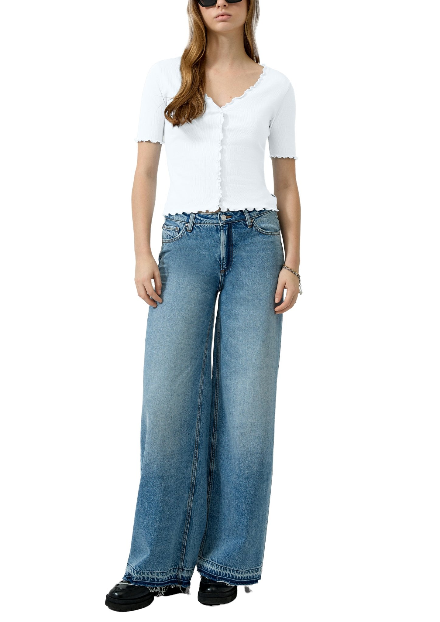 QS by S.Oliver Damen T-Shirts White