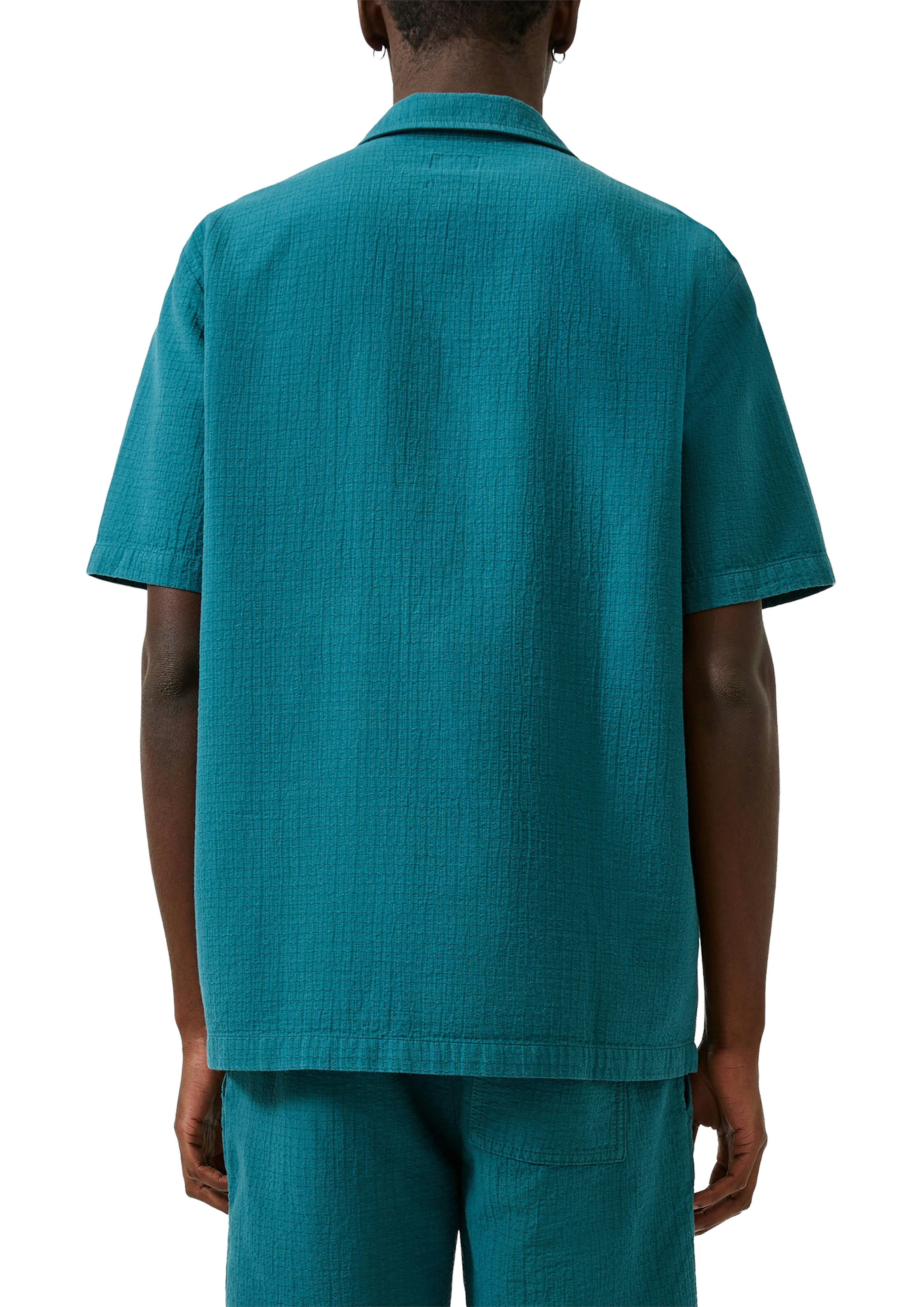 QS by S.Oliver Herren Hemden kurz Blue Green
