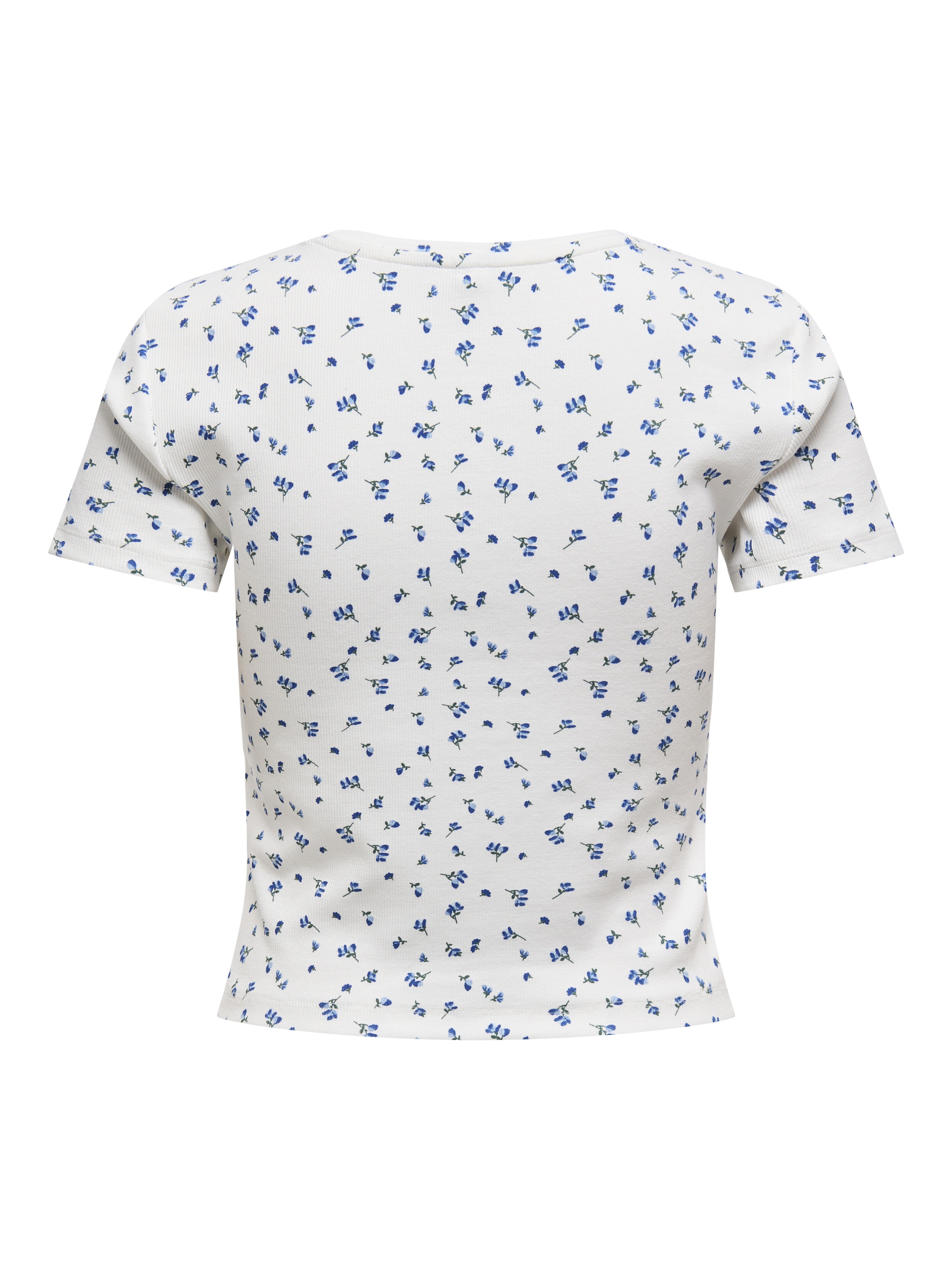 only Damen T-Shirts Cloud Dancer/Bl