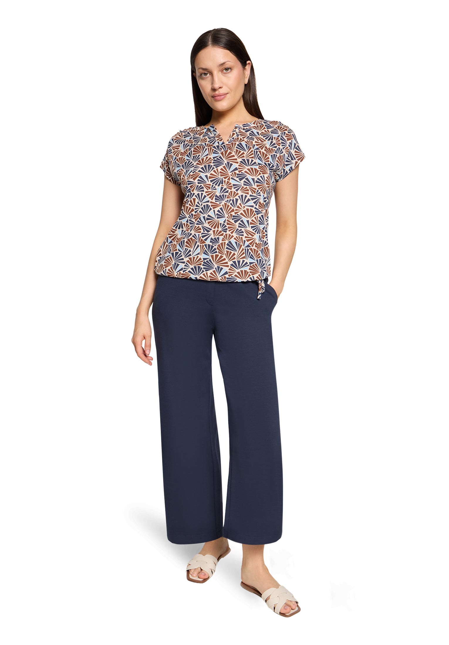 Betty & Co Damen T-Shirts Nature/Brown