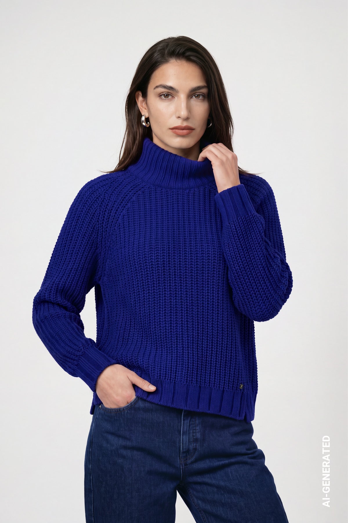 Monari Damen Pullover Royal Blue