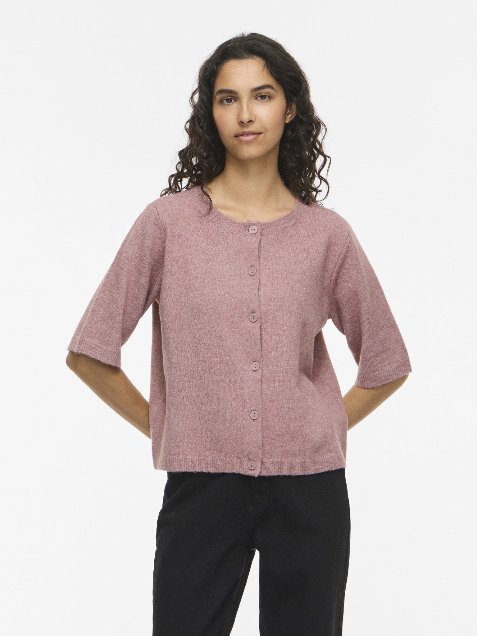 Vila Damen Strickjacken Nostalgia Rose/