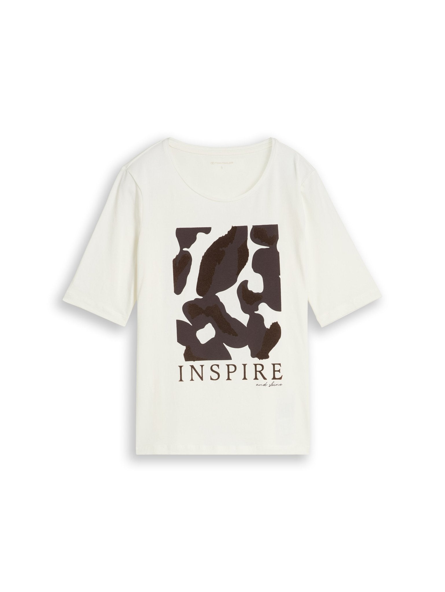 Tom Tailor Damen T-Shirts Whisper White