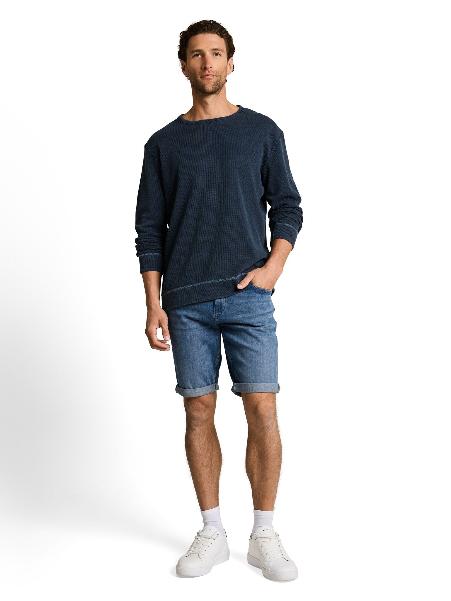 Tom Tailor Herren Shorts Mid Stone Brigh