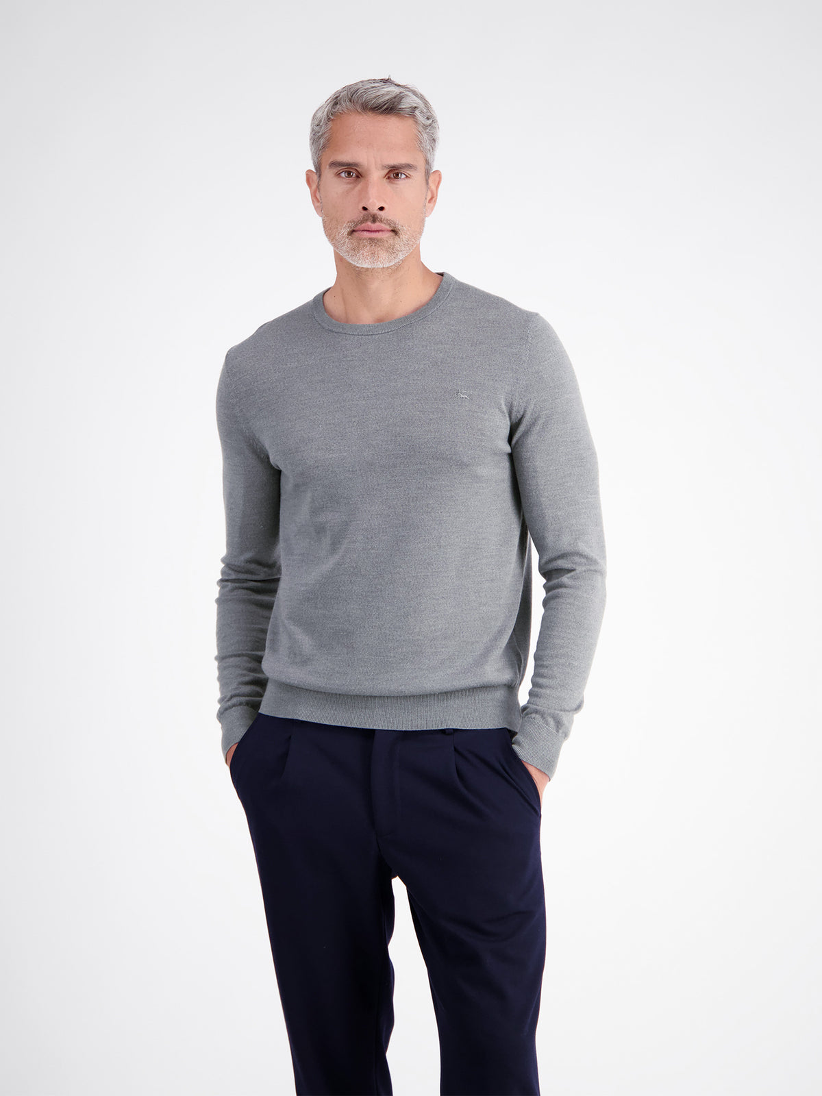 Lerros Herren Pullover Platinum Grey M