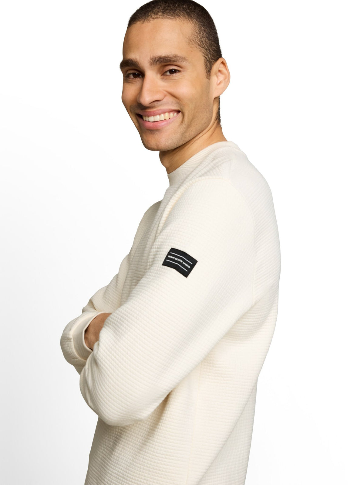Tom Tailor denim Herren Sweatshirts Gardenia White