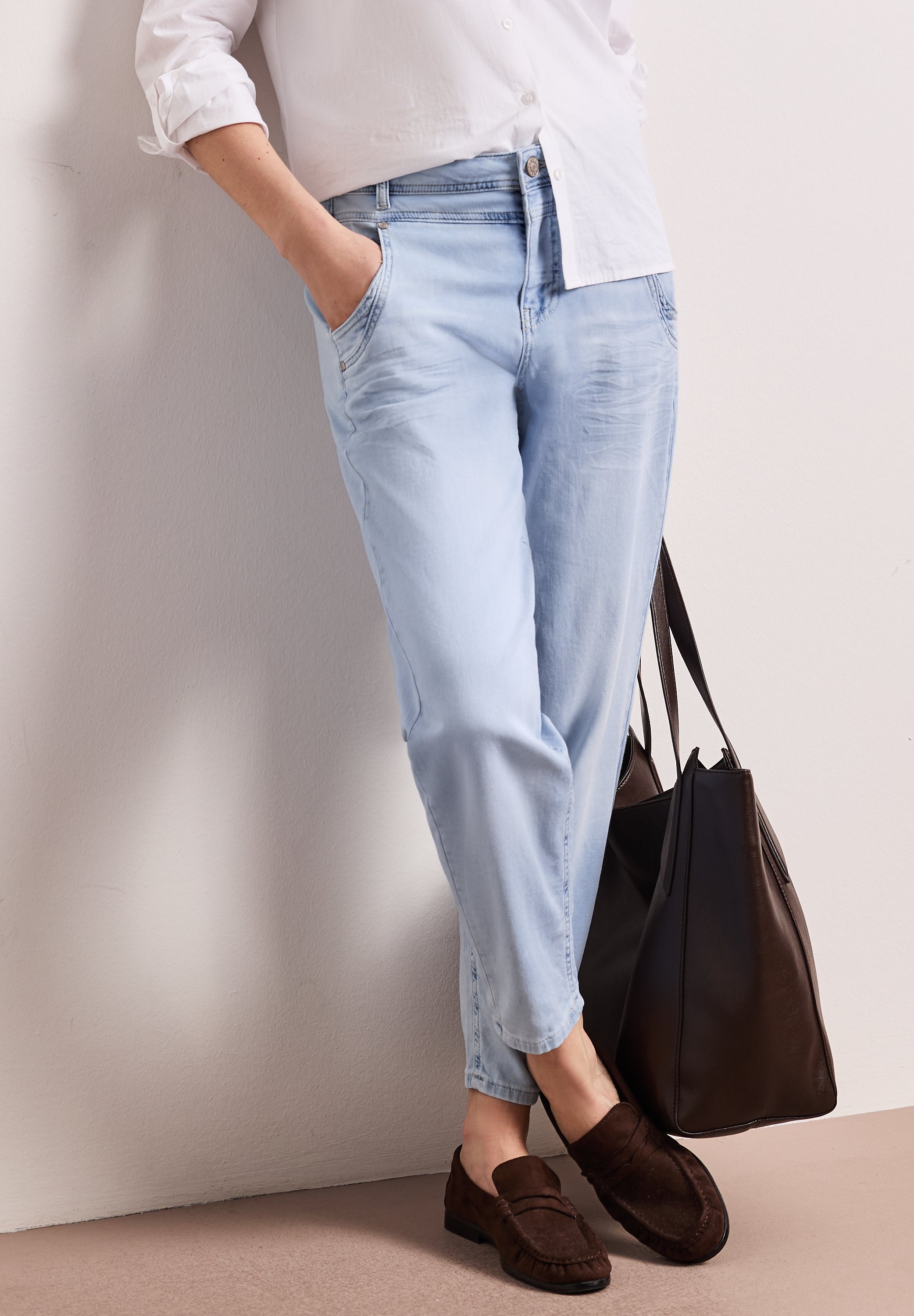 Street One Damen Hosen  Ultra Ble
