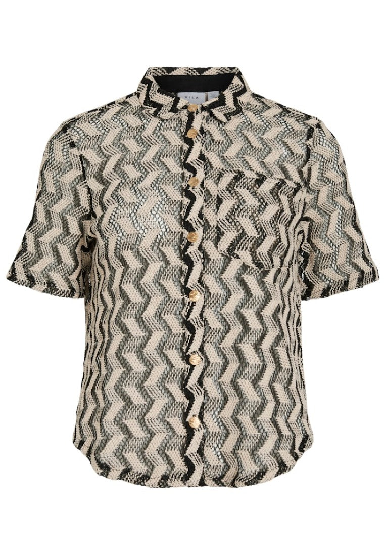 Vila Damen Blusen Black Beauty/Bi