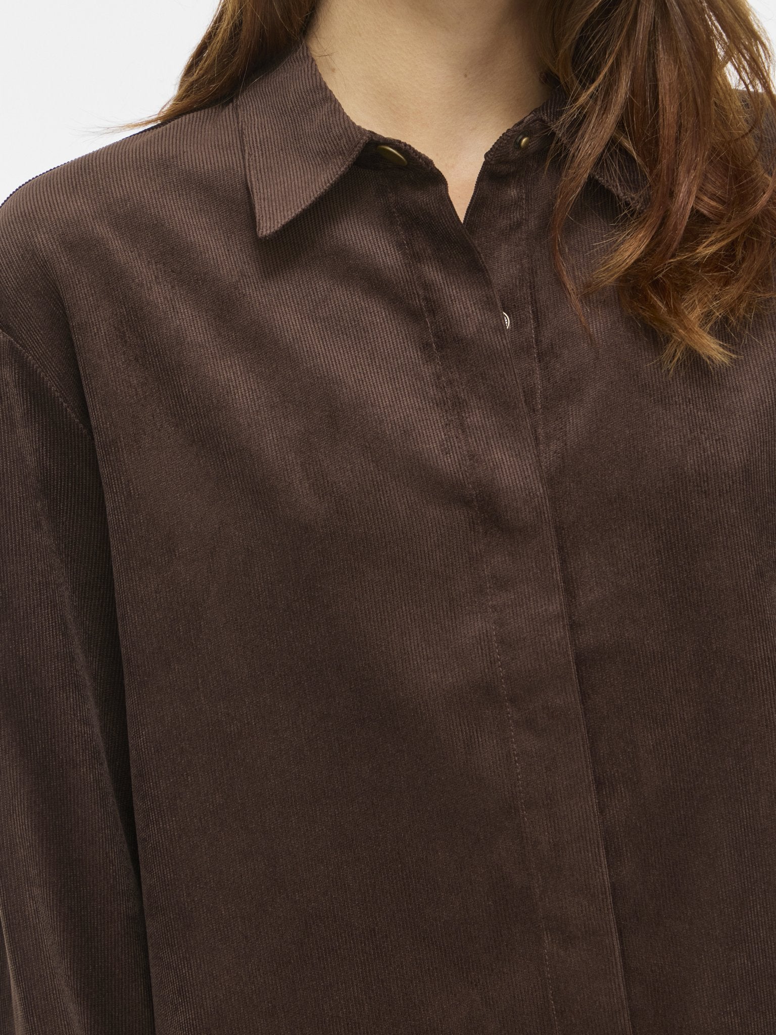 Vila Damen Blusen Coffee Bean