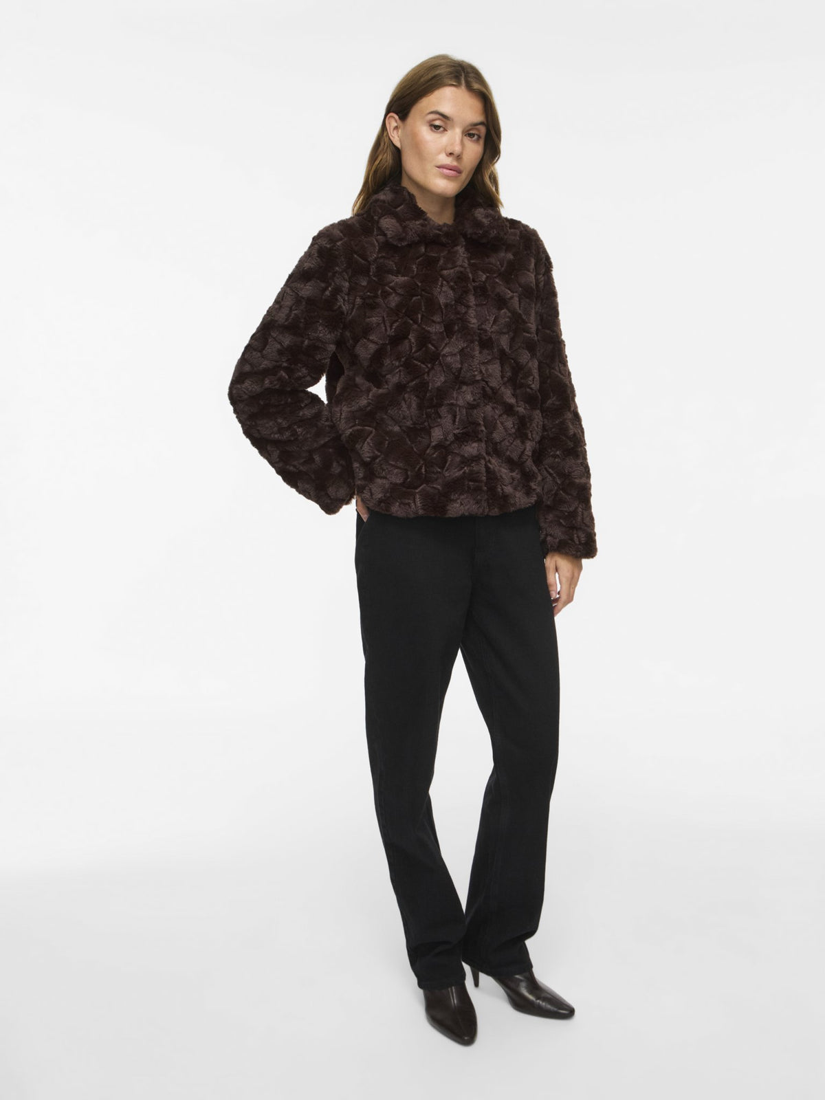 Vila Damen Jacken Coffee Bean