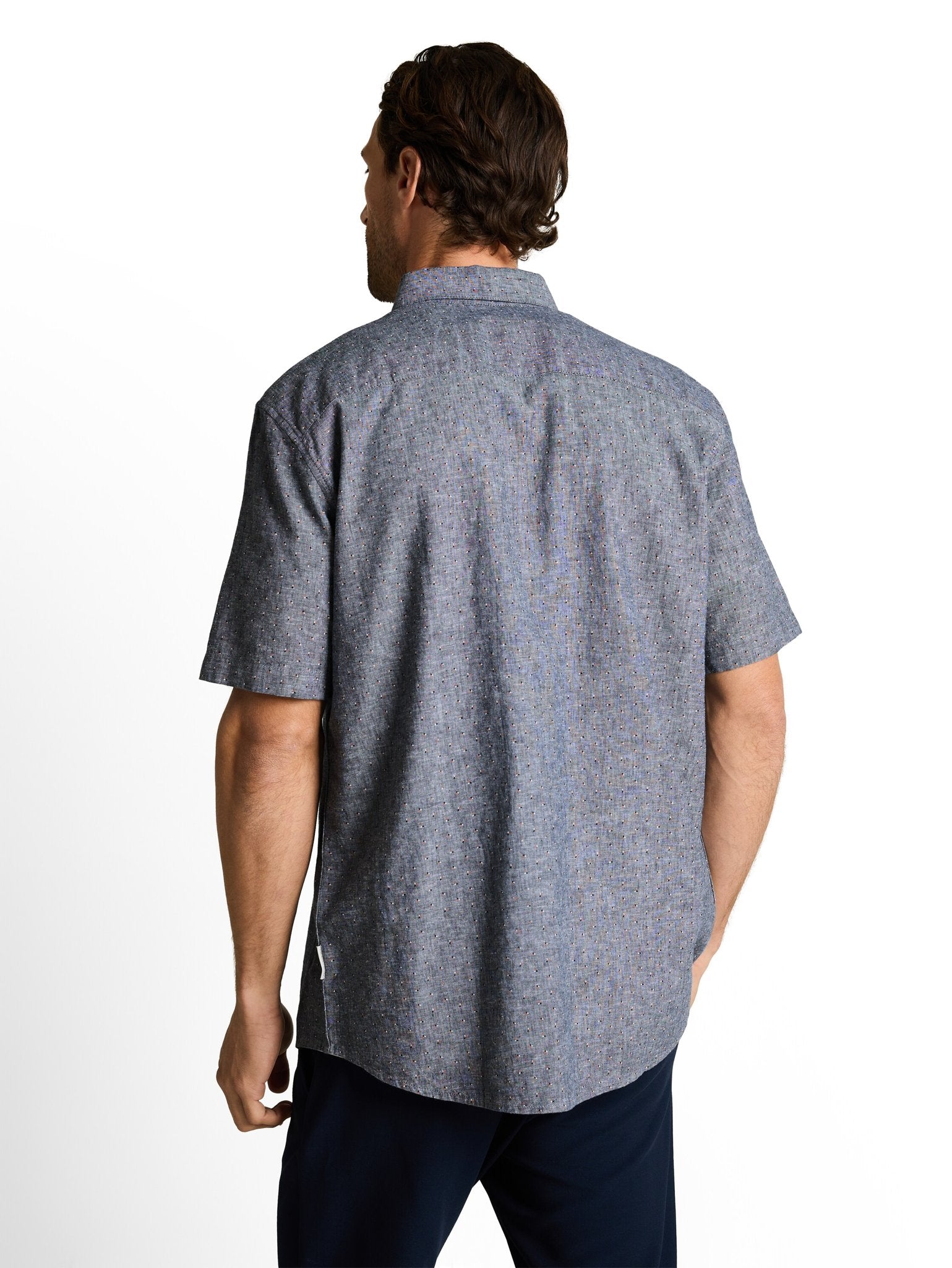 Tom Tailor Herren Hemden kurz Navy Design