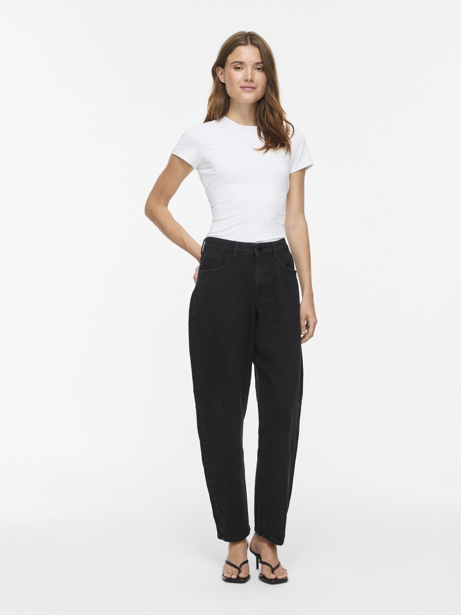 Vila Damen Jeans Black Denim/Was