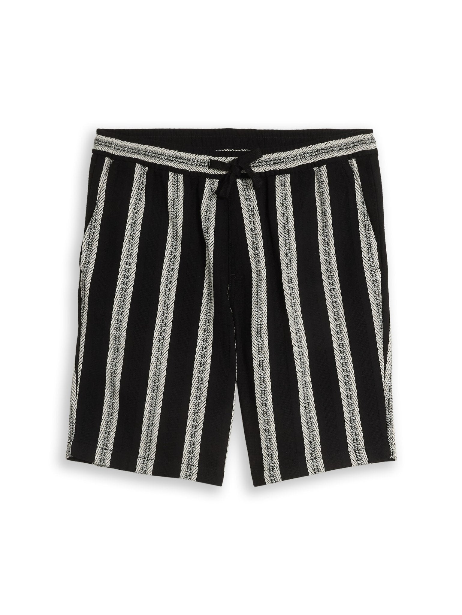 Tom Tailor denim Herren Shorts Black Big Strip