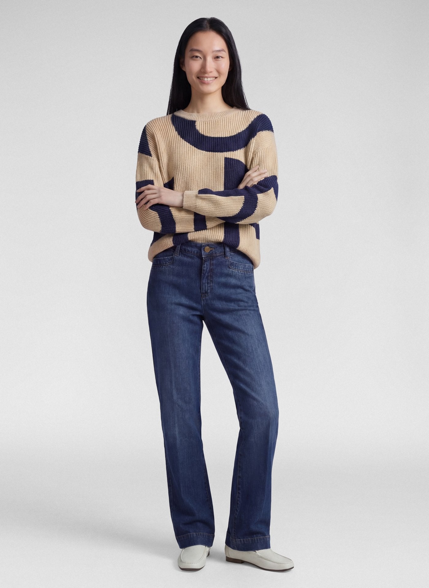 Rabe Damen Pullover Biskuit