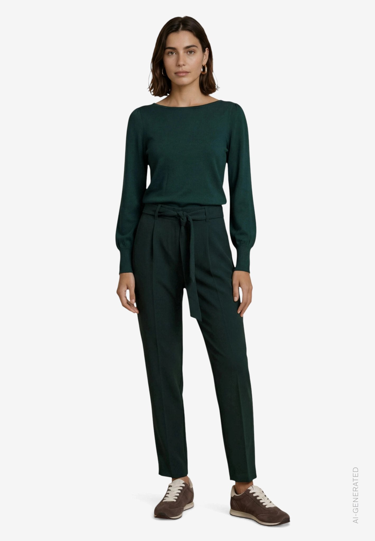 Zero Damen Pullover Green Forest