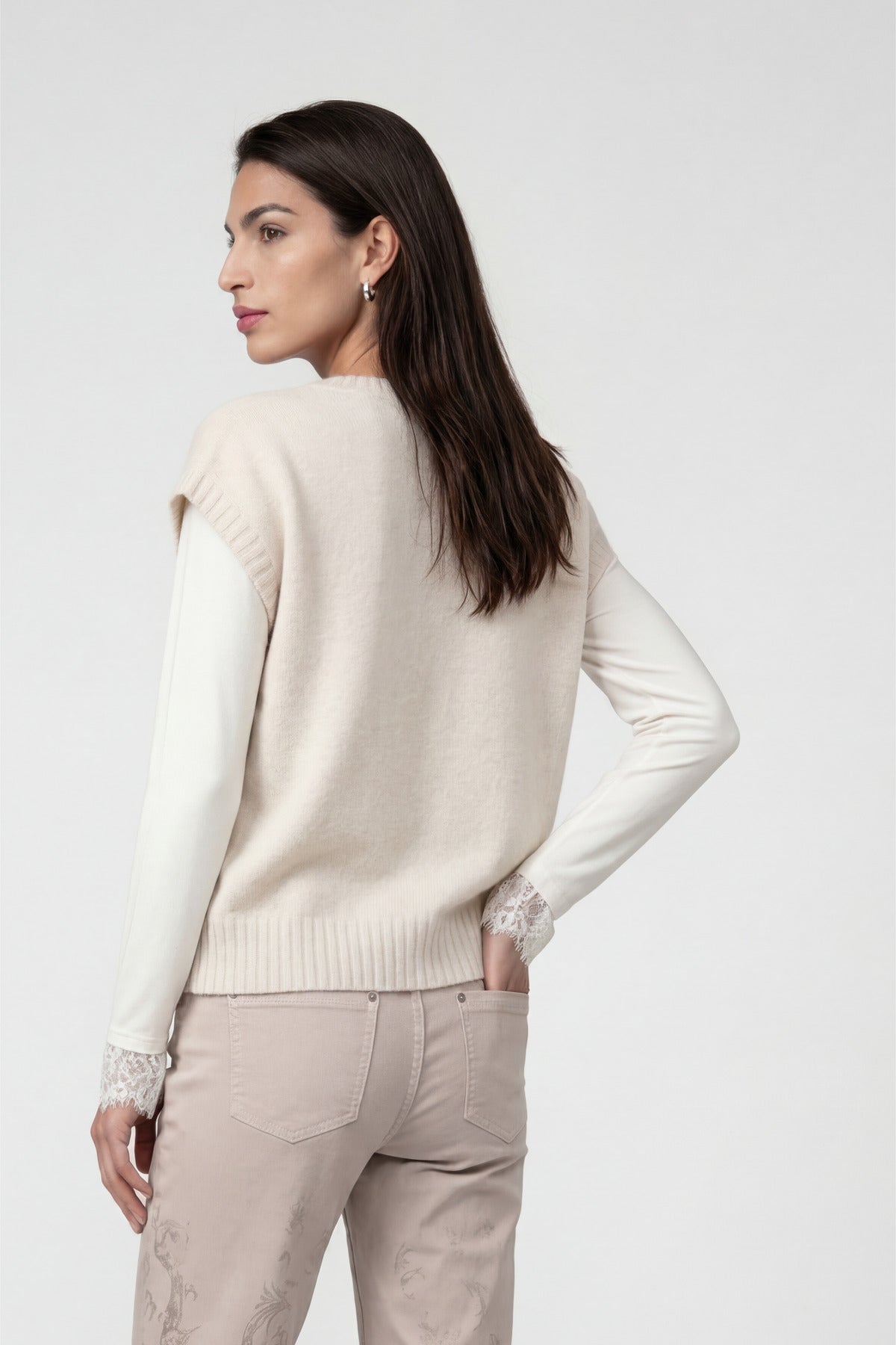 Monari Damen Pullover  Pearly