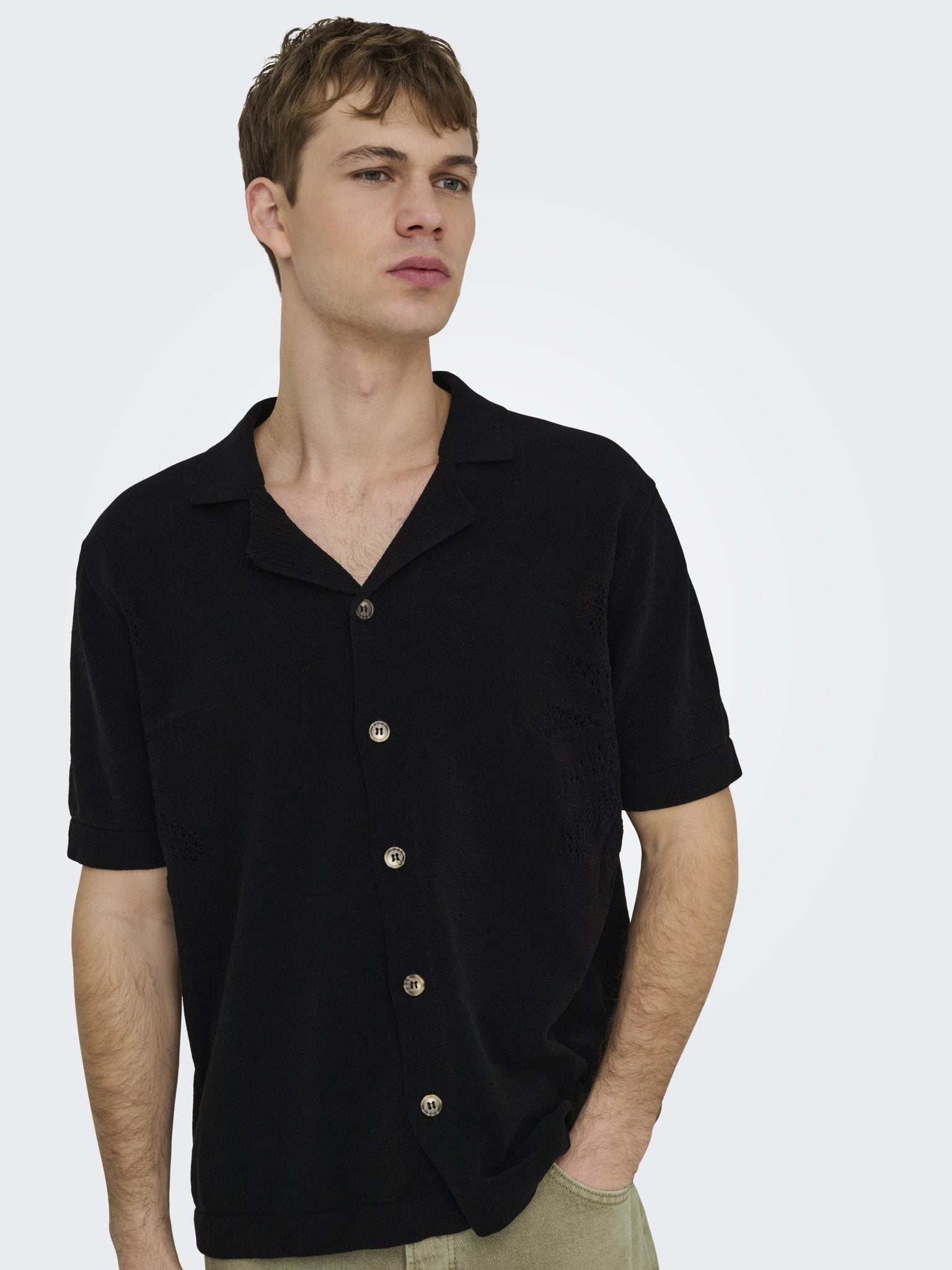 Only & Sons Herren Strickjacken Black