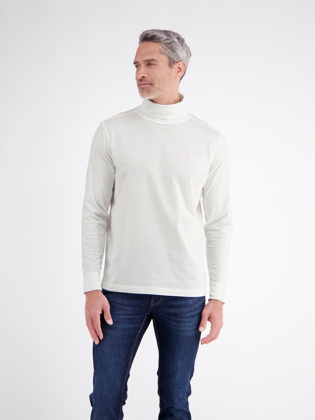 Lerros Herren T-Shirts kurz Broken White
