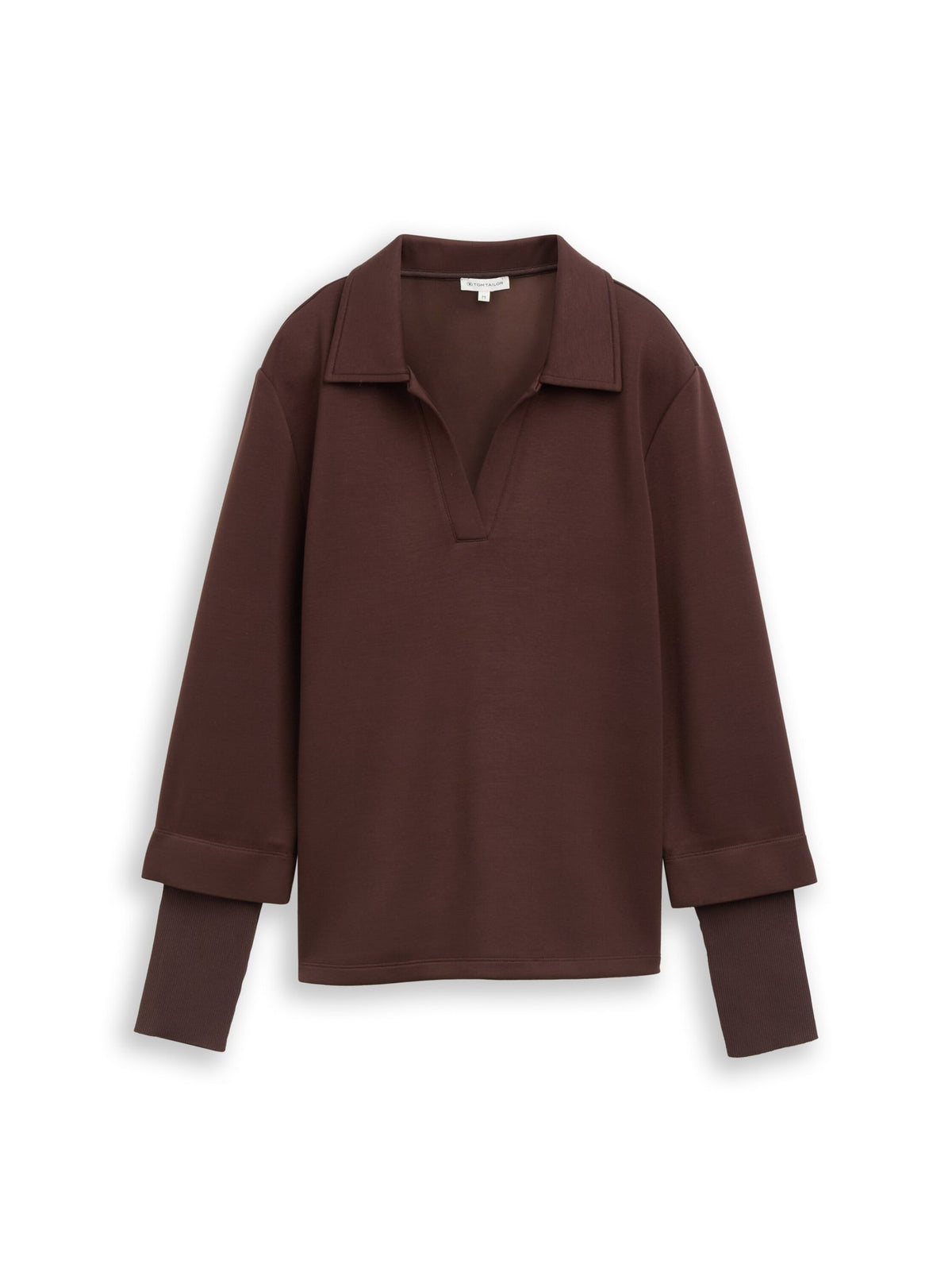 Tom Tailor Damen Sweatshirts Java Dark Brown