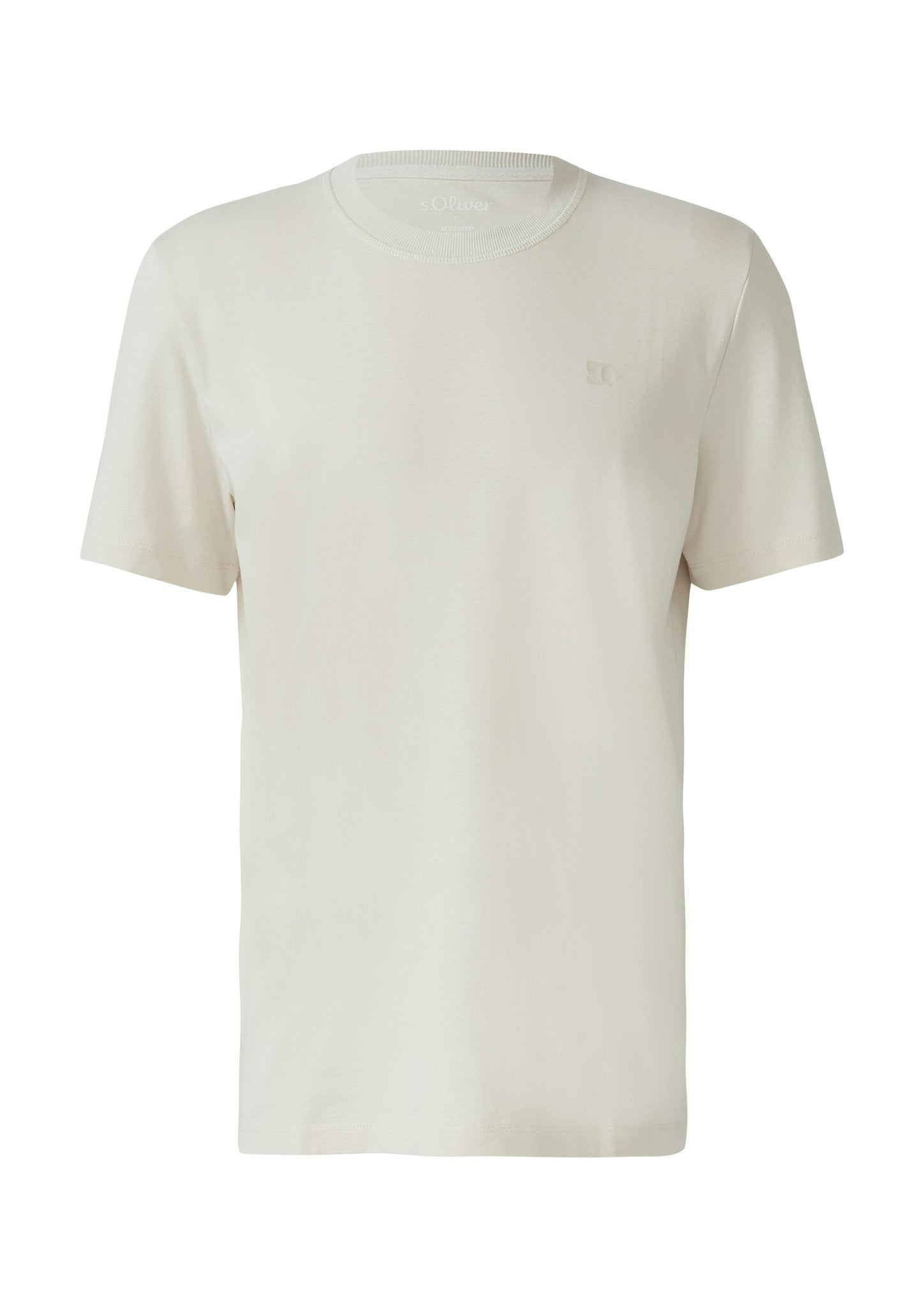 S. Oliver red Herren T-Shirts kurz Grey/Black