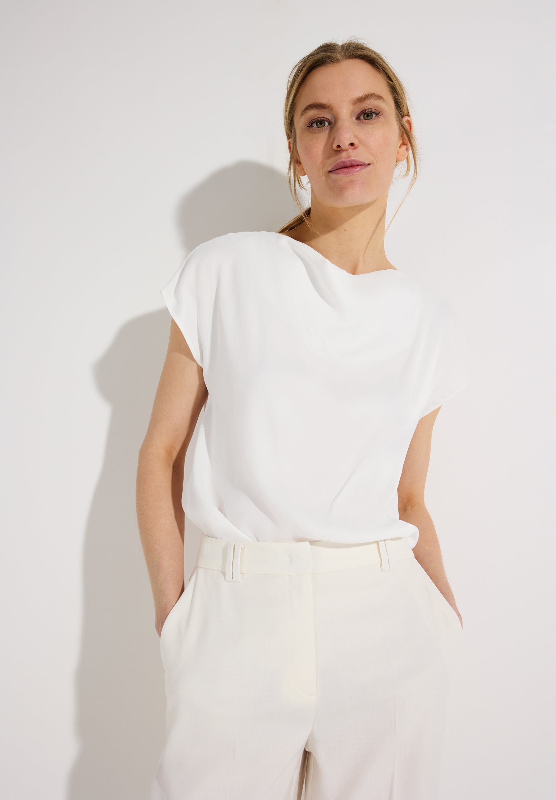 More & More Damen Blusen kurz  Off White