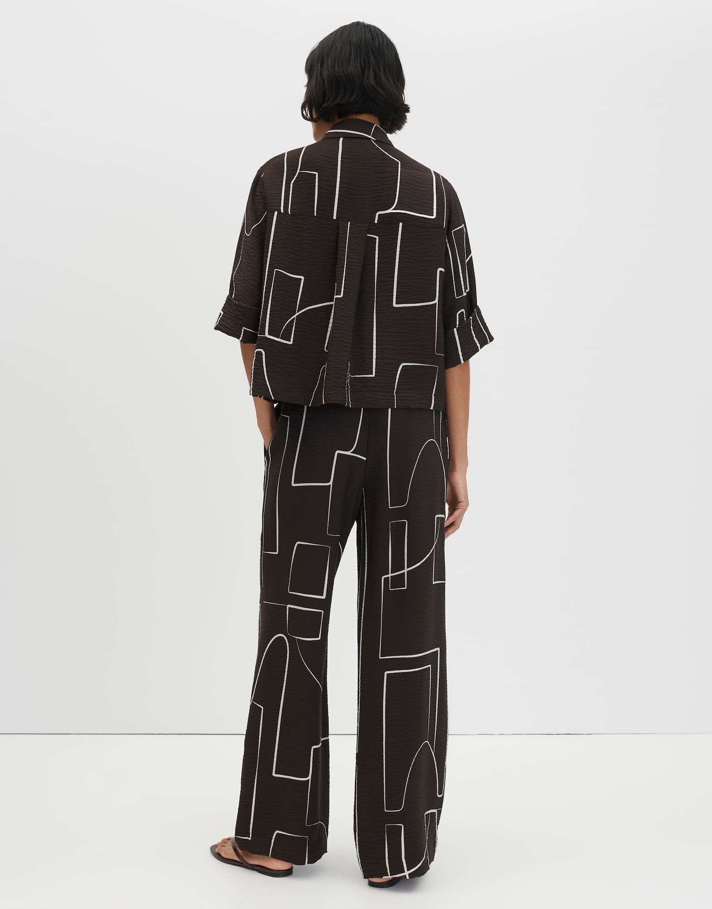 Someday Damen Hosen Dark Truffle