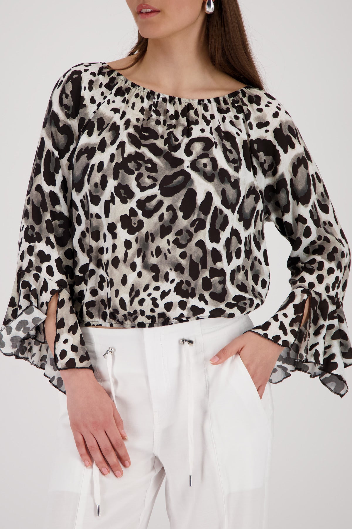 Monari Damen Blusen  Coffee Gemu