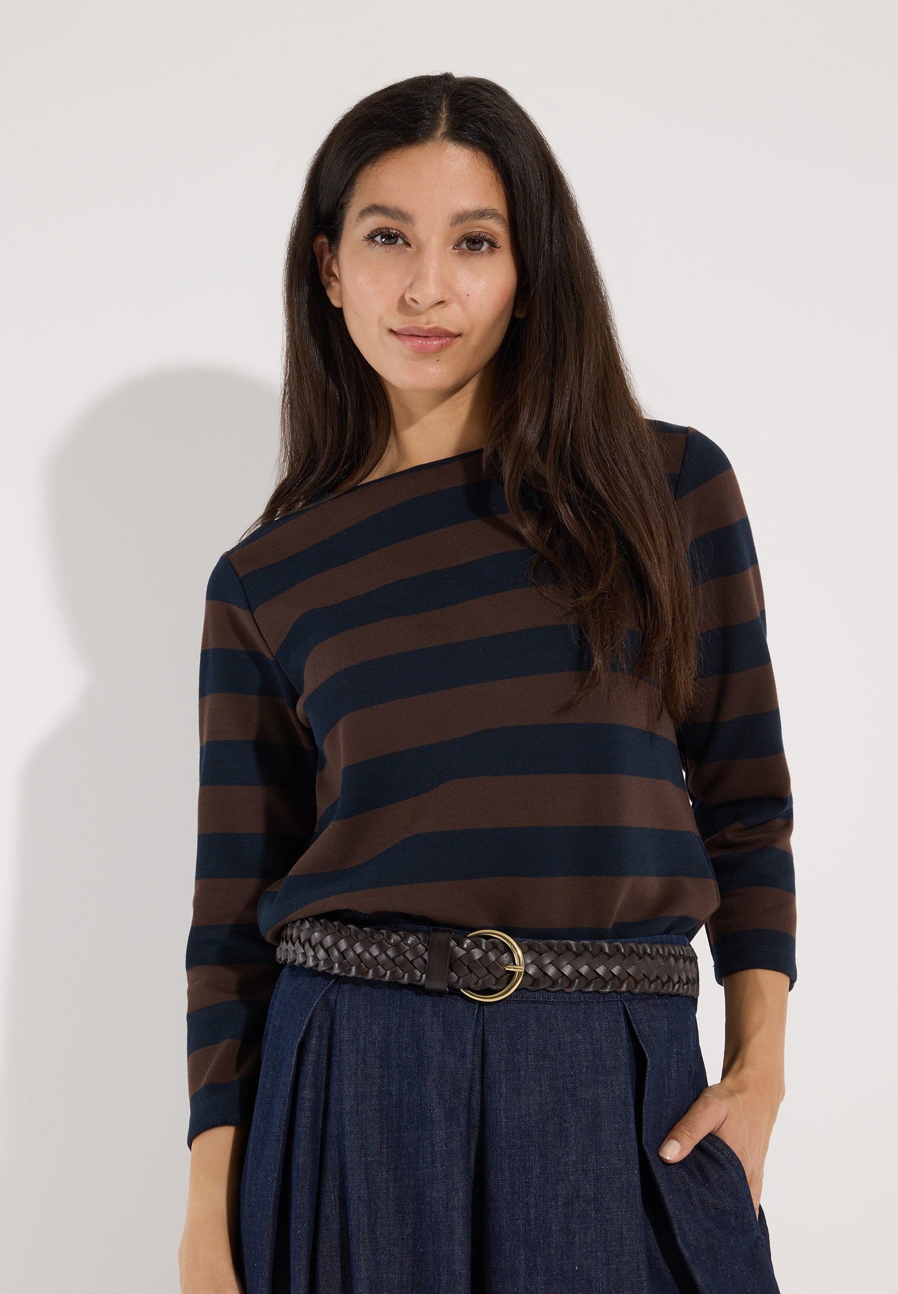 More & More Damen T-Shirts  Espresso M