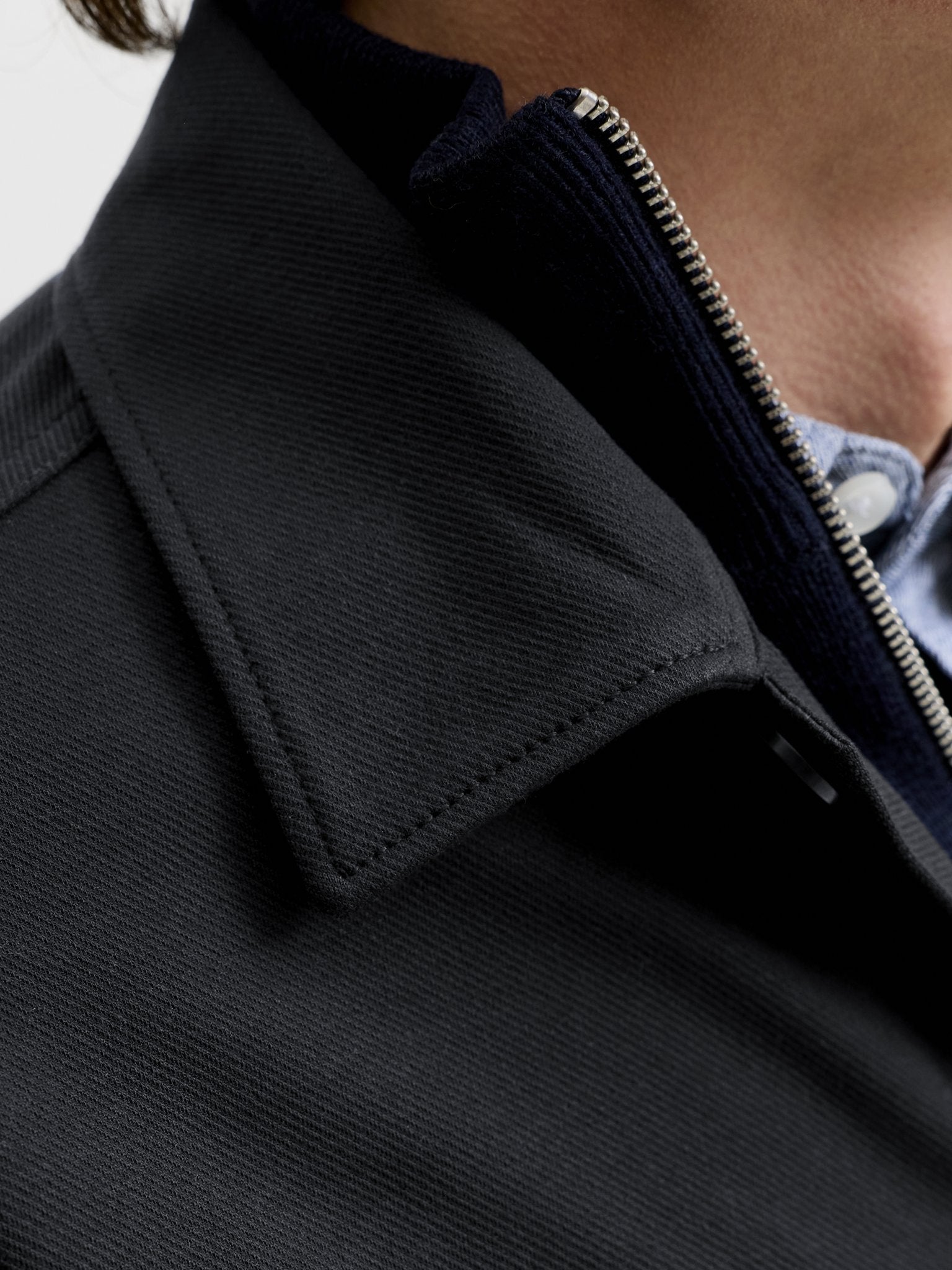 Jack & Jones Herren Hemden lang Dark Navy