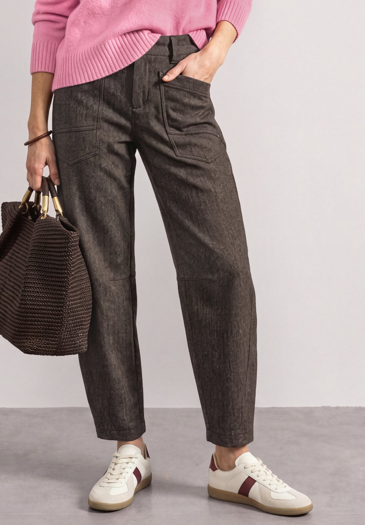 Street One Damen Hosen  Black Cof