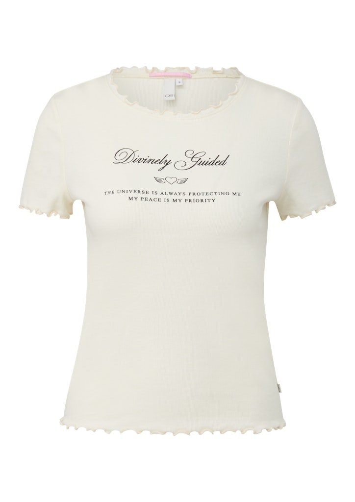 QS by S.Oliver Damen T-Shirts White