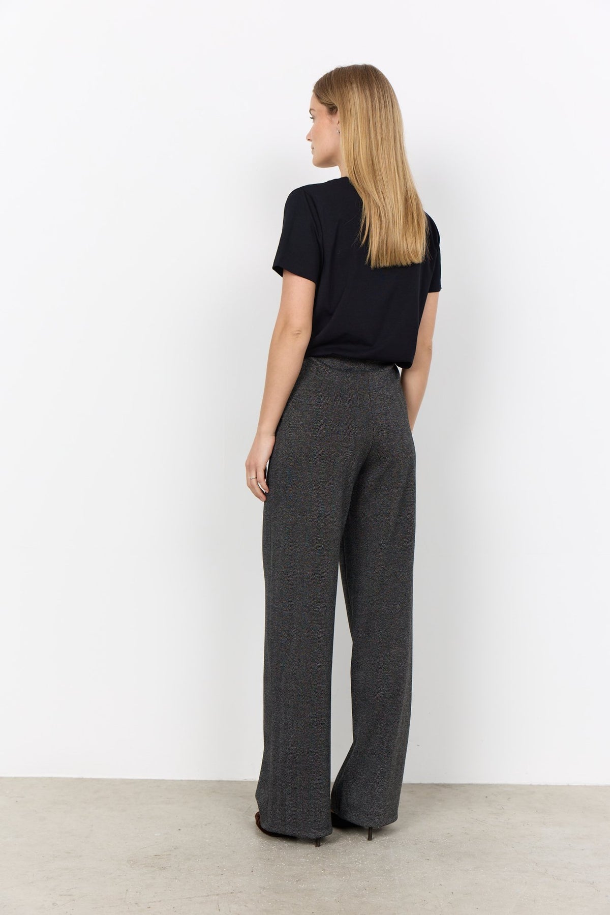 Soya Concept Damen Hosen Black Combi