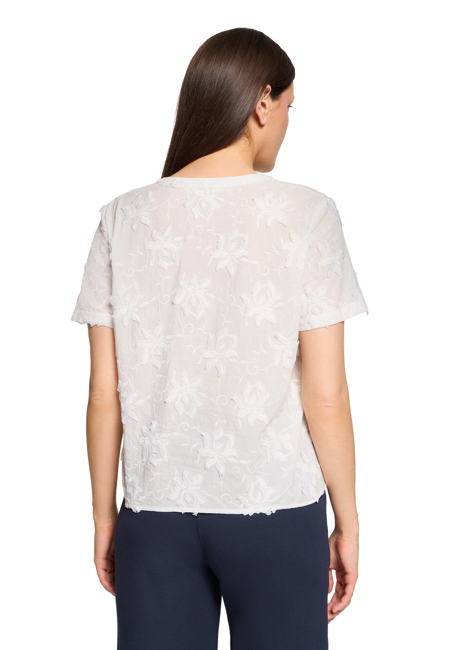 Betty & Co Damen Blusen kurz Bright White