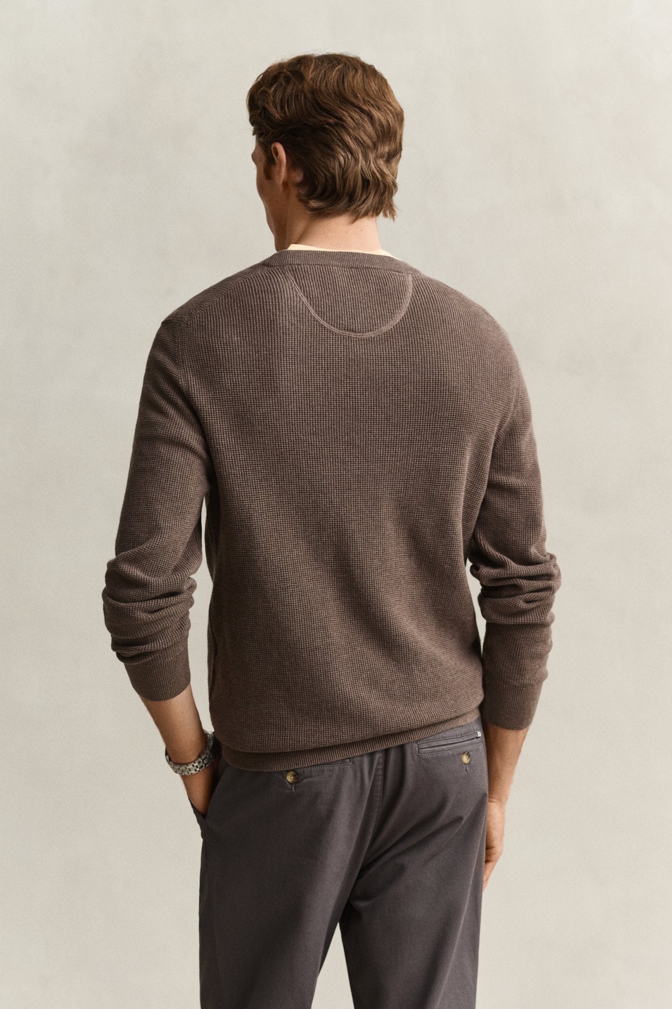Gant Herren Pullover  Dark Hazeln