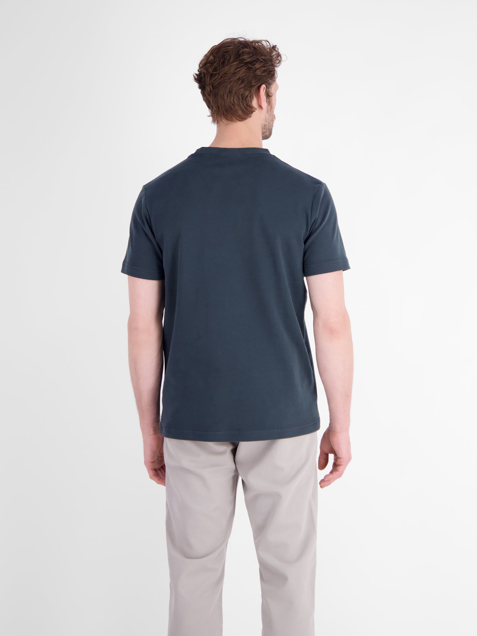 Lerros Herren T-Shirts kurz Classic Navy