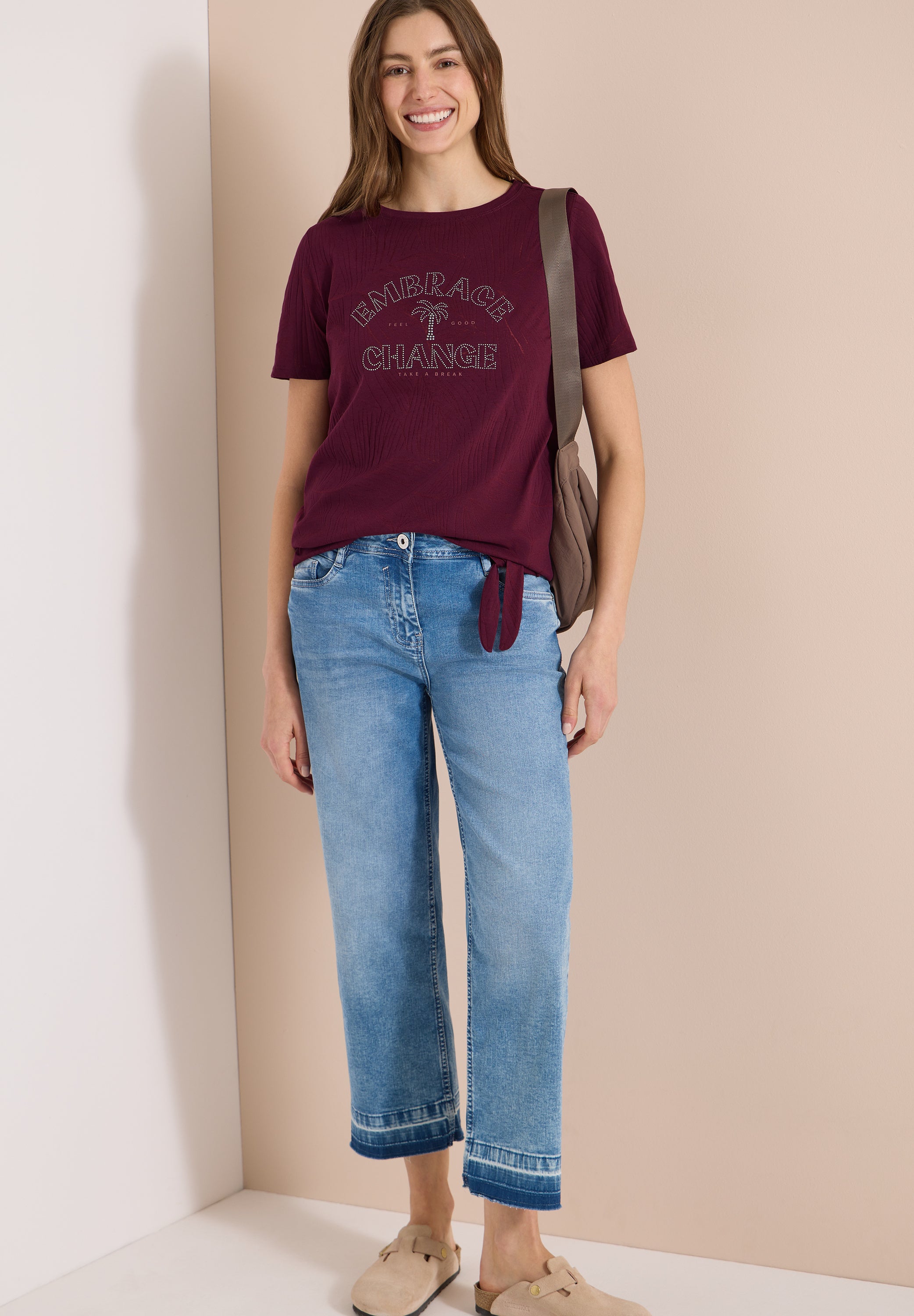 Cecil Damen T-Shirts  Sweet Gra