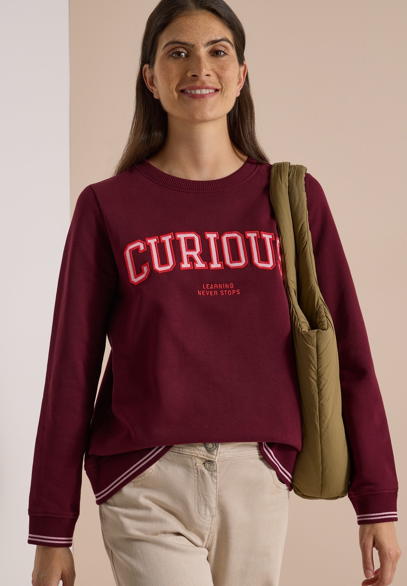 Cecil Damen Pullover  Red Wine
