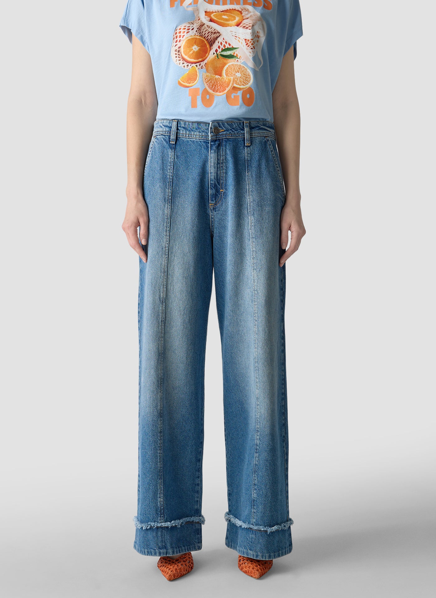 Le Comte Damen Hosen Hell Jeans