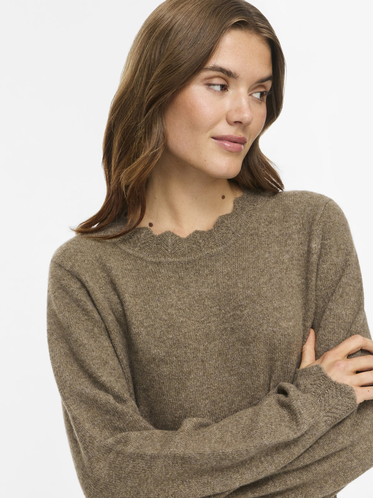 Vila Damen Kleider Falcon/Melange