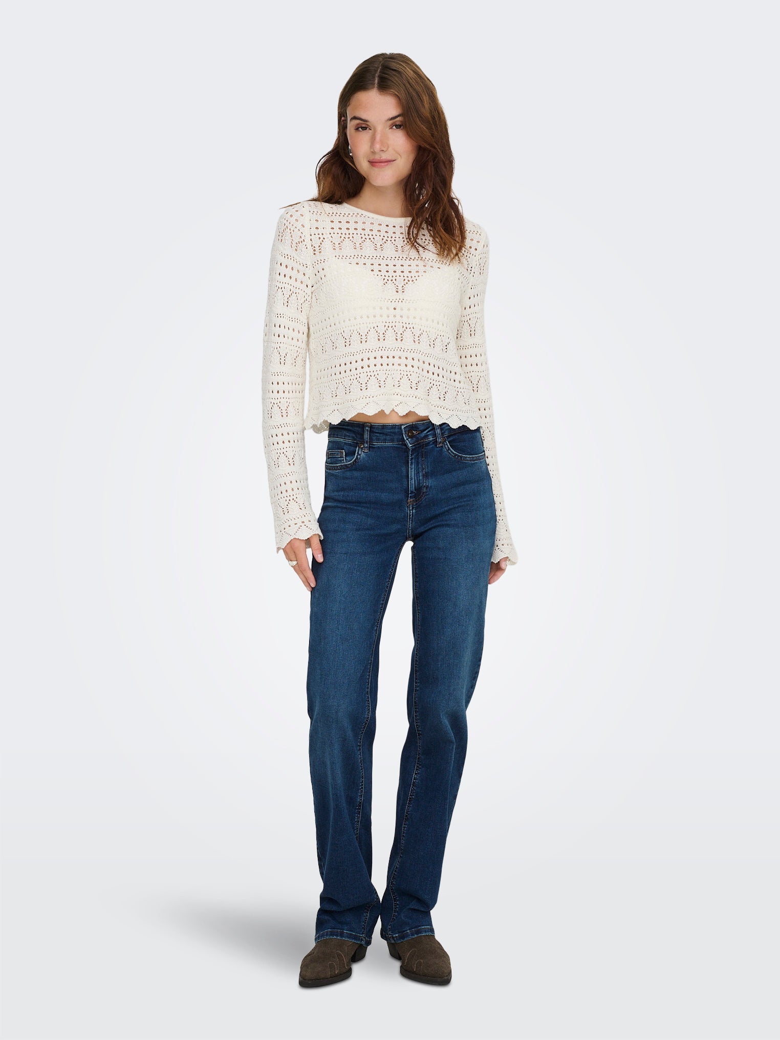 Only Damen Jeans Dark Blue Denim