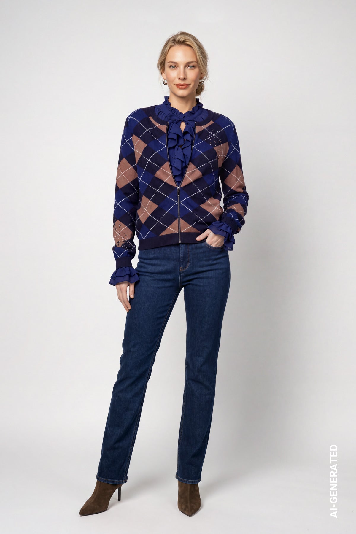 Monari Damen Strickjacken  Classic Nav