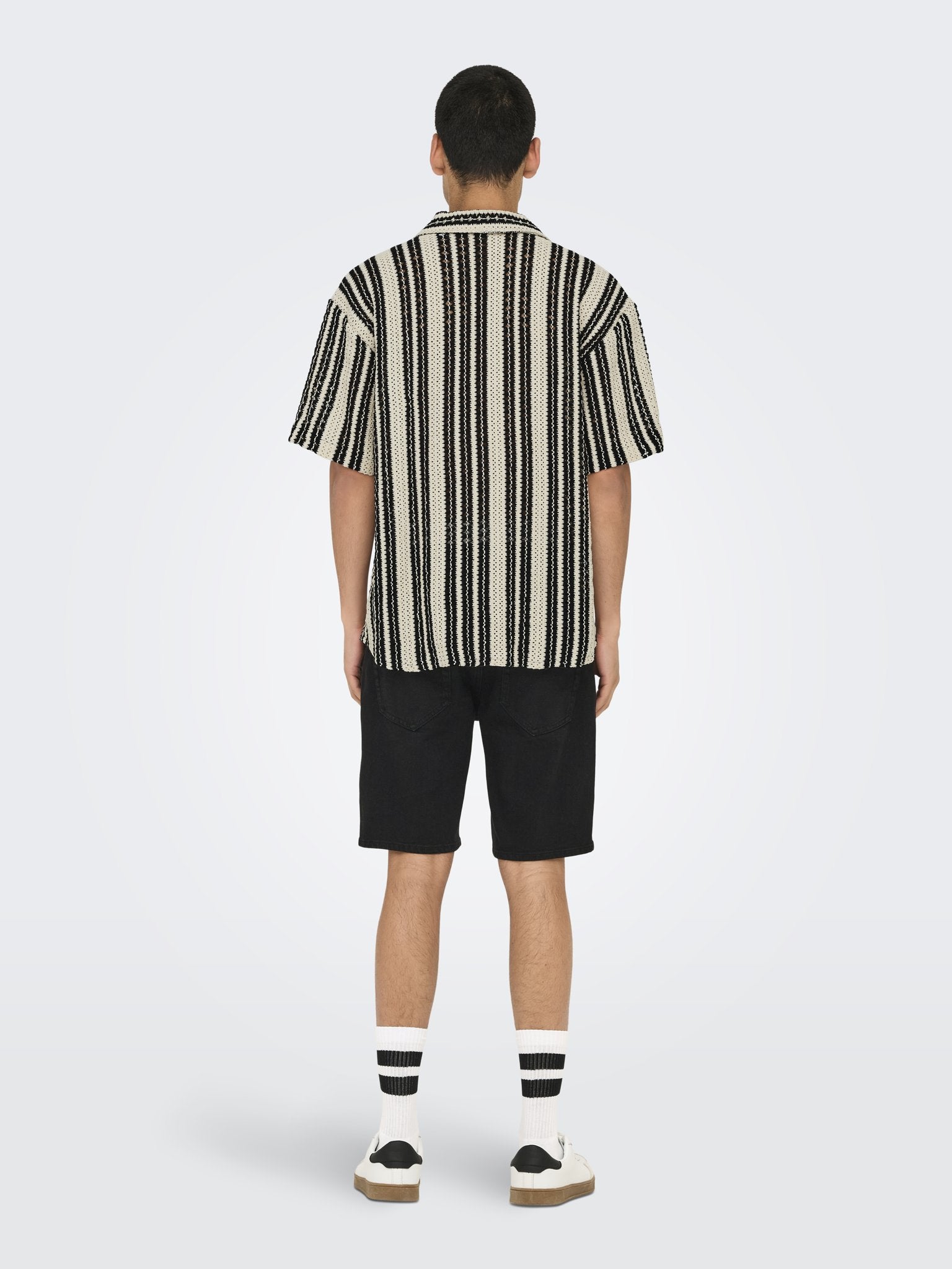 Only & Sons Herren Hemden lang Cloud Dancer/Bl