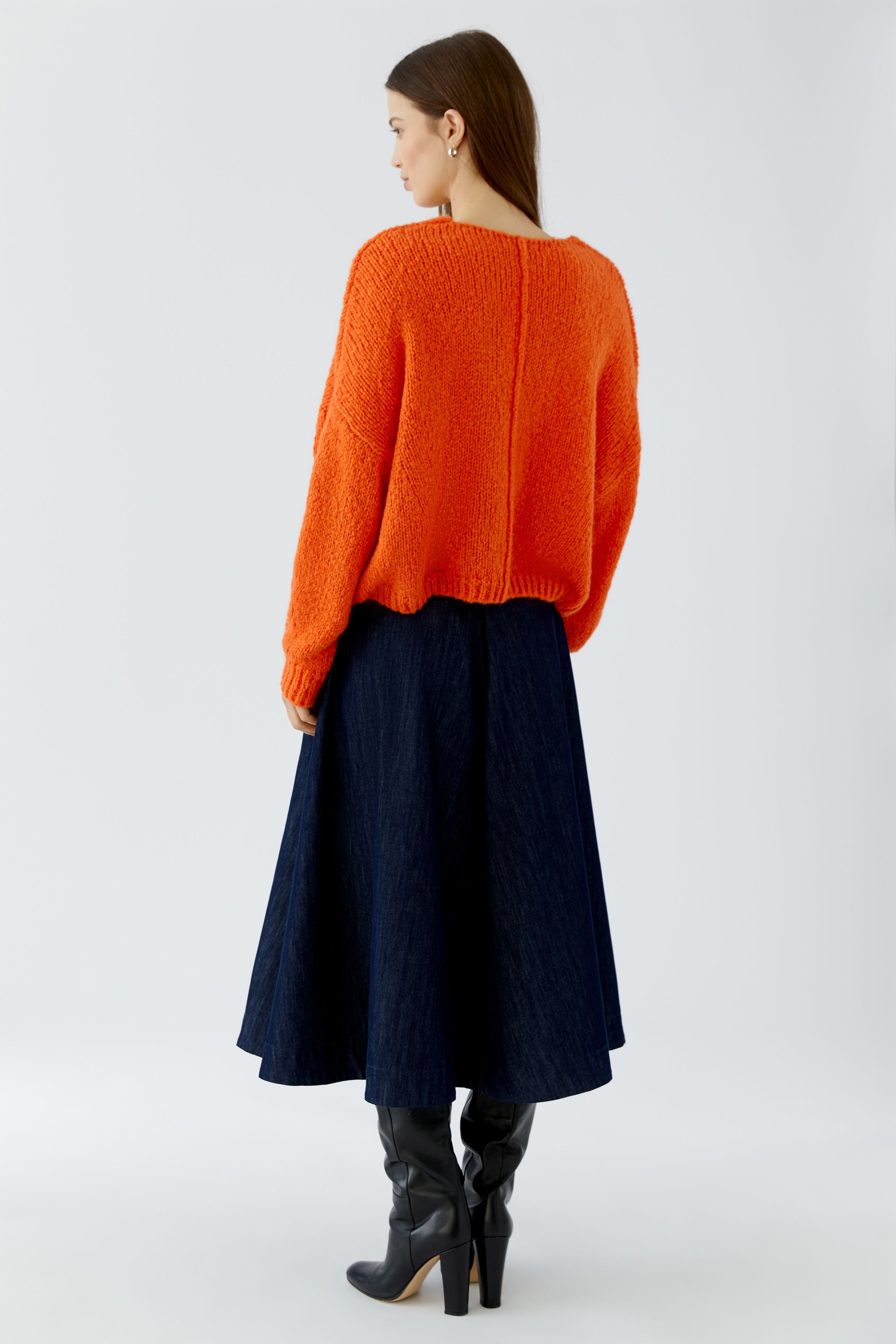 Oui Damen Pullover Orangeade