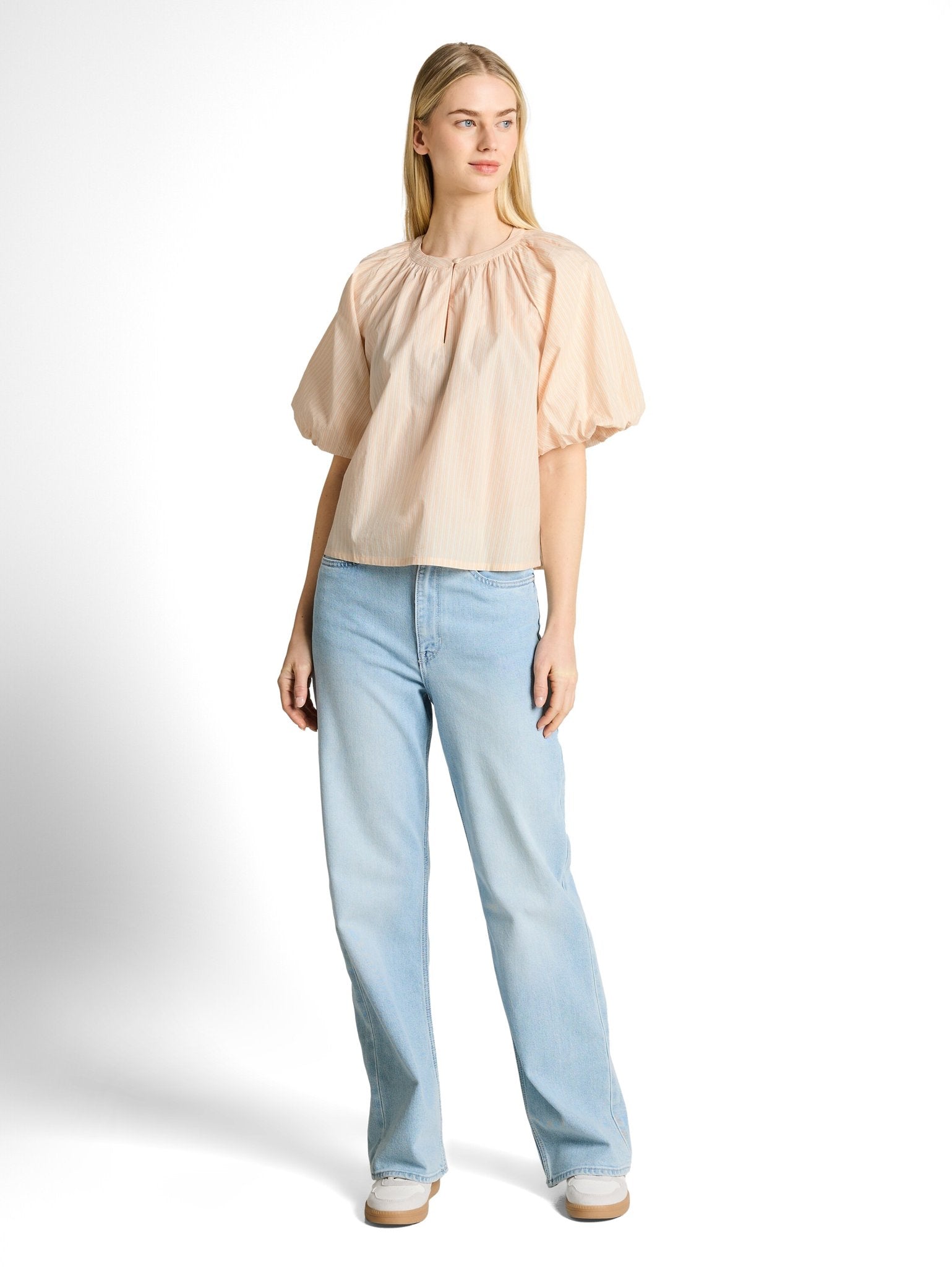 Tom Tailor denim Damen Blusen kurz White Apricot I