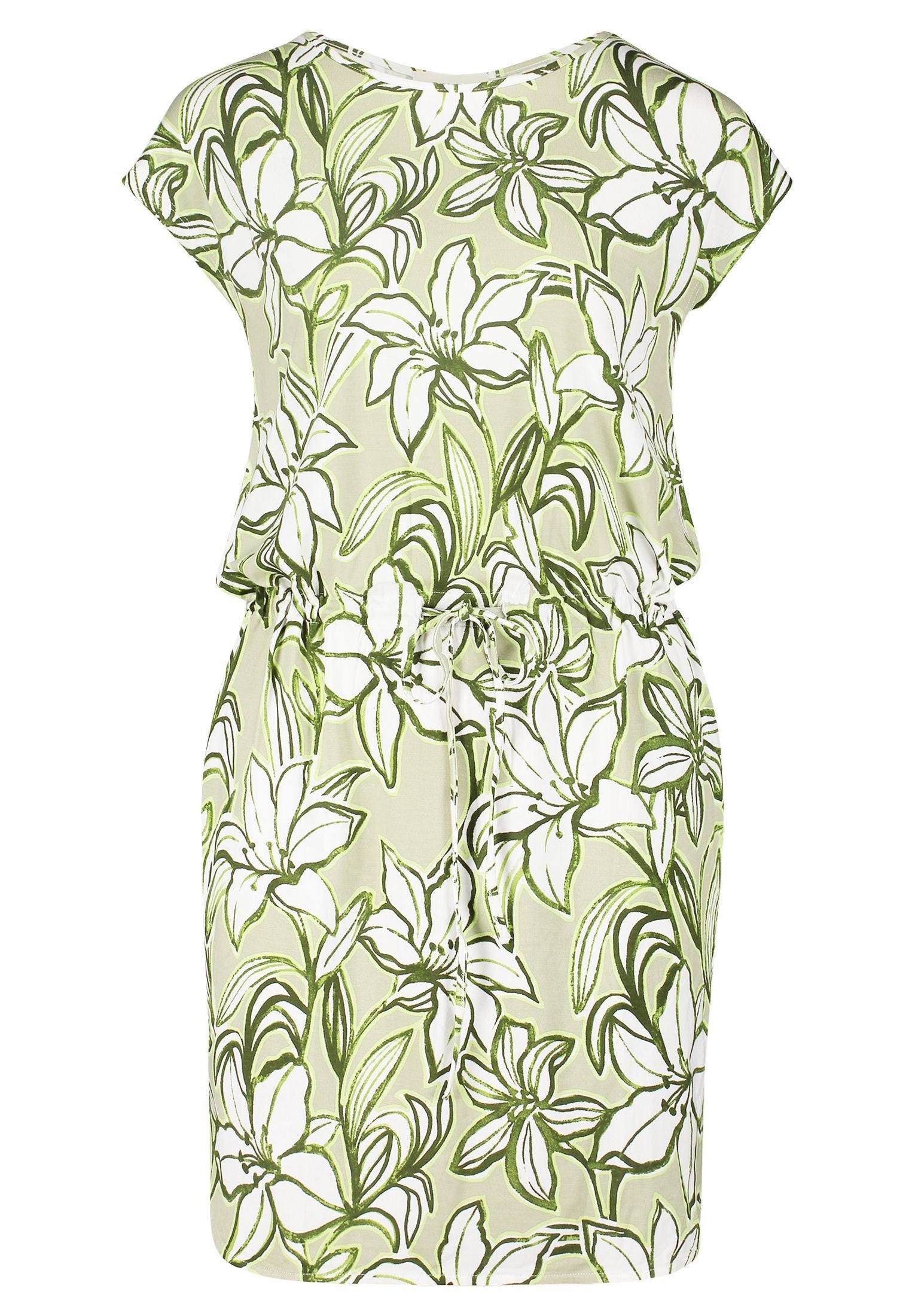 Cartoon Damen Kleider Dark Green/Gree