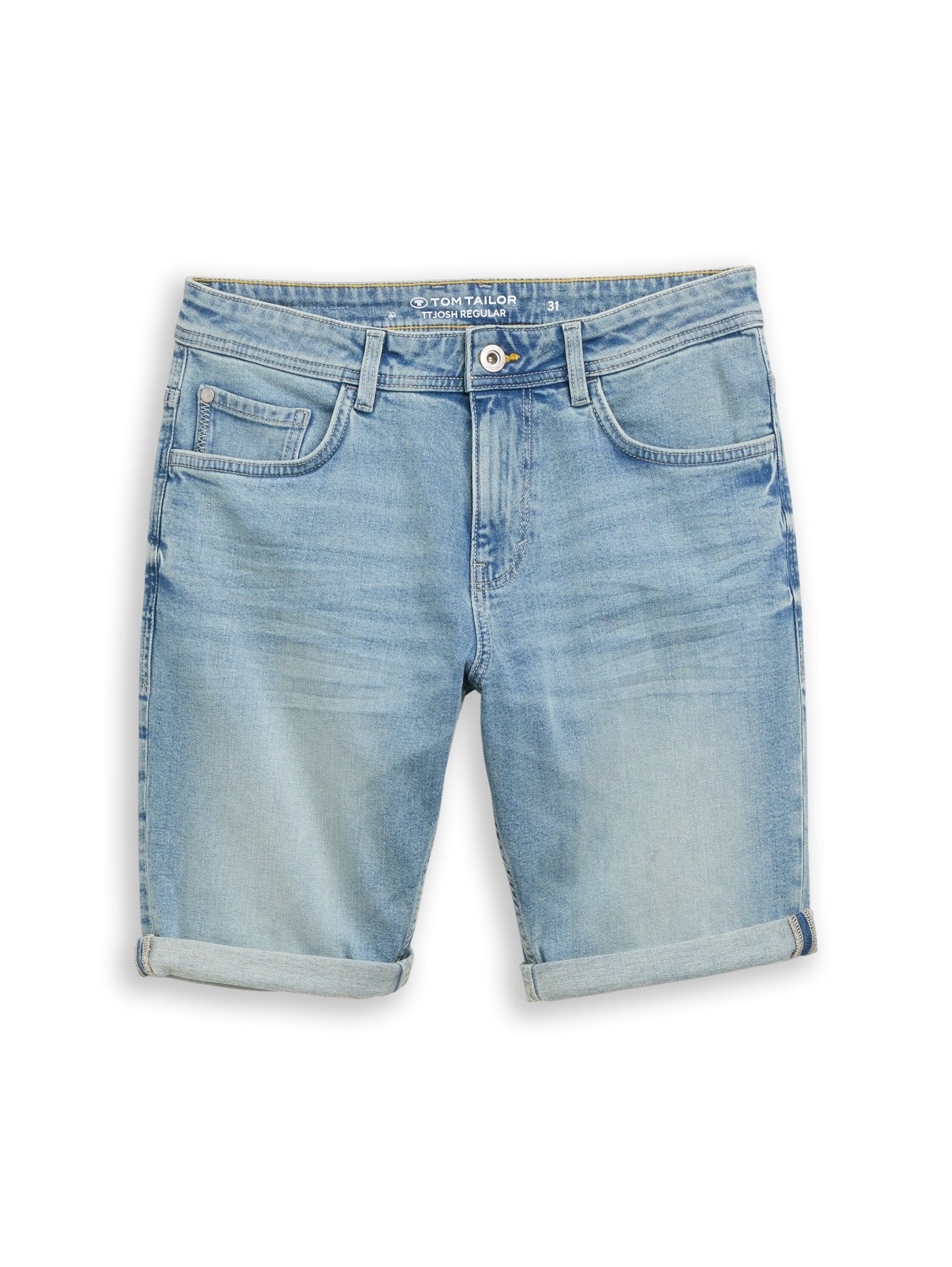 Tom Tailor Herren Shorts Light Stone Blu